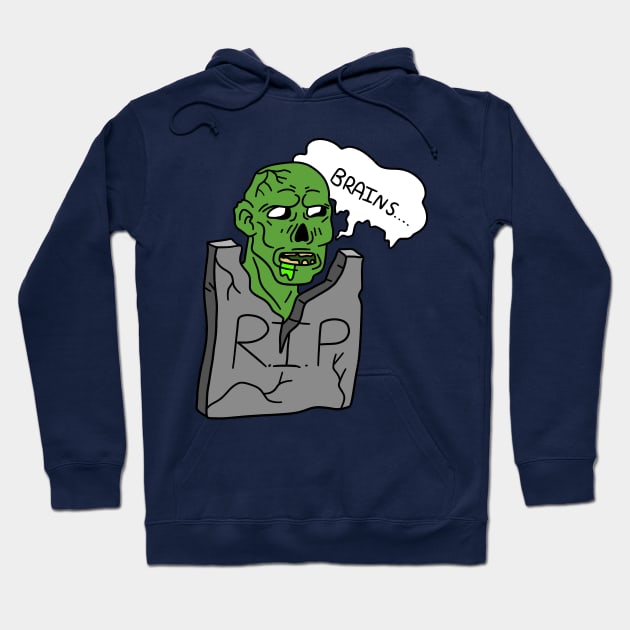 Headstone Zombie Hoodie by saradaboru